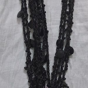 Black Multi Layer Necklace