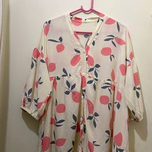 Floral Cotton Top Size May Fit Till 42