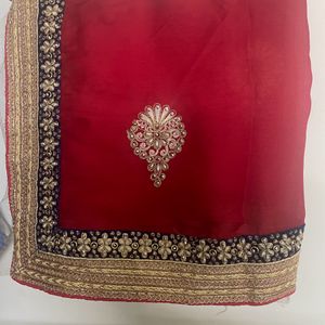 Designer Double Shade Saree