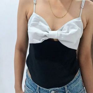 ZARA Big Bow Style Sleek Bodysuit