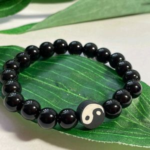 Boys Yin Yang bead bracelet