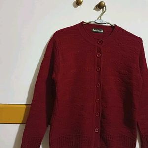 Maroon Cardigan