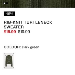 H&M Turtle Neck Sweater For Women