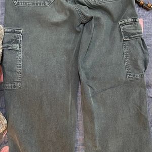 Bluer Charcol Cargo Jeans