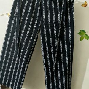 Black And White Palazzos With Pockets (Pair Of 2)