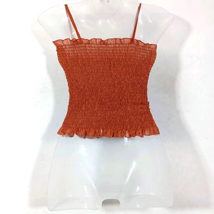 Rust Coloured Co-ord Top Set (Women)