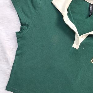 H&M Polo Crop Top