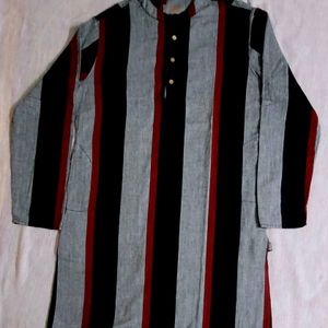 Men Striped Kurta By Anouk