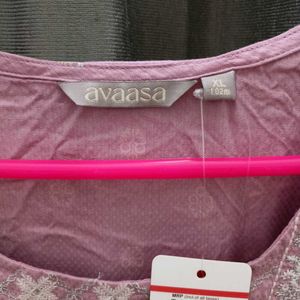 AVAASA MNM LAVENDER STRAIGHT KURTA