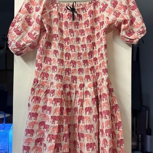 Elephant Printed Dress