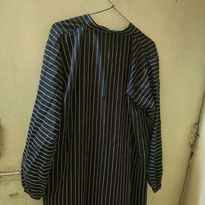 Black Striped Abayaa