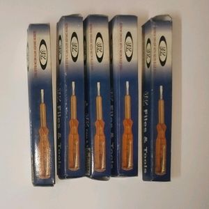 Pack Of 5 Tester Screwdriver New