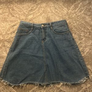 Denim Mini Skirt