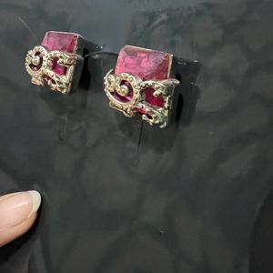 Purple Stud Earrings