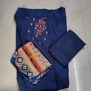 Women Unstitched Dress Material