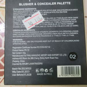 Blusher & Concealer Palette