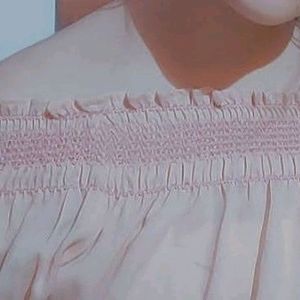 OFF SHOULDER TOP FOR WOMEN(PEACH)