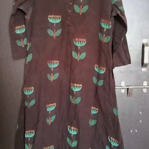 Utsa Kurti With Pocket Both Side