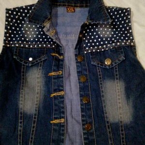 Sleeveless Denim Jacket