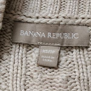 Banana Republic Women Cable Knit Boat Neck Sweater