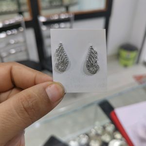 Silver Earrings Wth Hallmark