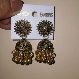 Golden Jhumkas