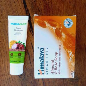 Combo Himalaya Soap & MamaEarth Shampoo