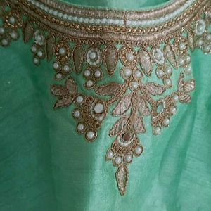 Heavy Green Saree