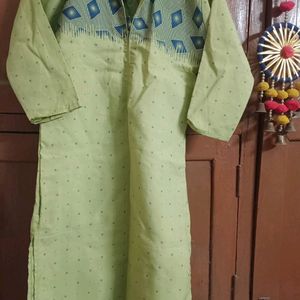 Fluorescent Green Kurti