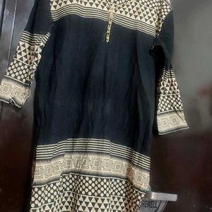 Charcoal Cotton Kurti For Girl Or Woman 46 Bust