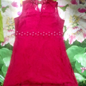 Red lace hot Dress