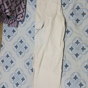 Cream Colored 6 Pocket Cargo