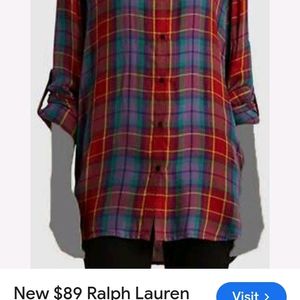 ZARA Oversized Checked Shirt