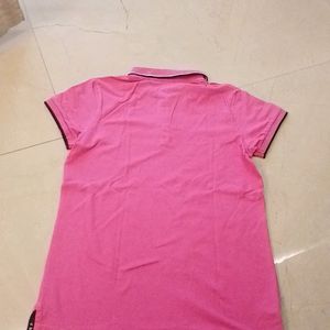 Pink Collared T Shirt