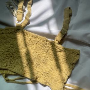 Mustard Crop Top