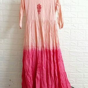 Stitched Ethnic Pink Shaded Shown With Dupatta