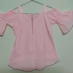 Pink  colour top