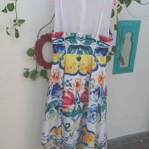 A Beautiful Chic Floral Korean Dress