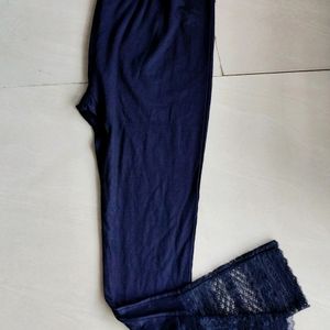 Navy Blue Ankle Leggings