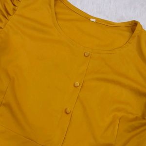 Design Mustard Crop Top