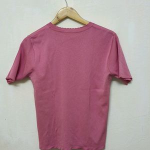 Trendy New Pink Cotton Top For Women