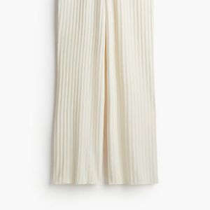 H&M Flared Rib- Knit Trouser