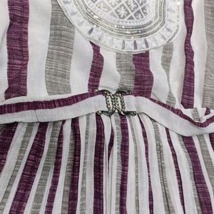 Maroon Stripe Dress