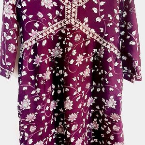 Beautiful Purple Kurta Set (Women's)