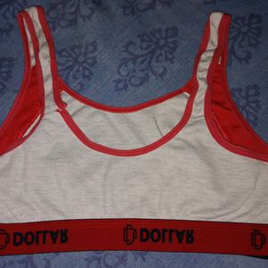 Red And White Sports Bra