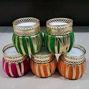 Damru Tea Light Candle (Set Of 5)