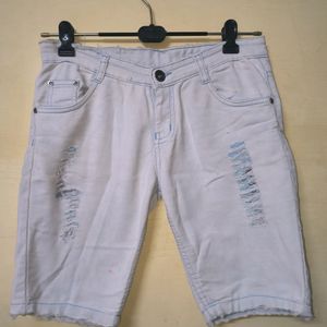 Soft Cotton Denim Shorts