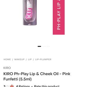 Kiro pH-play Lip & Cheek Oil Shade Pink Funfetti