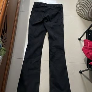 high waisted black flared jeans