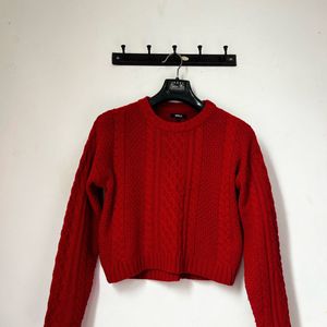 Red Knit Sweater